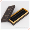 Luxury balck box with gold stamping logo paper box with EVA insert